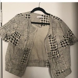 Cabi Women's Jacket Black And White #931 Size L